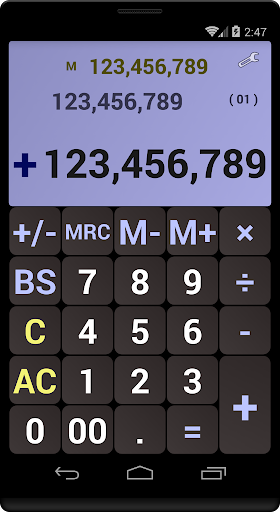 Android application Simple calculator screenshort