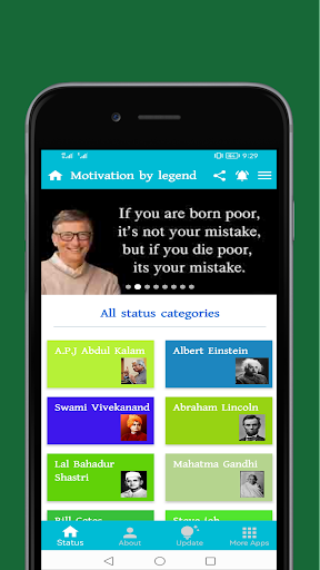 Motivation by legend : Quotes Screen 2