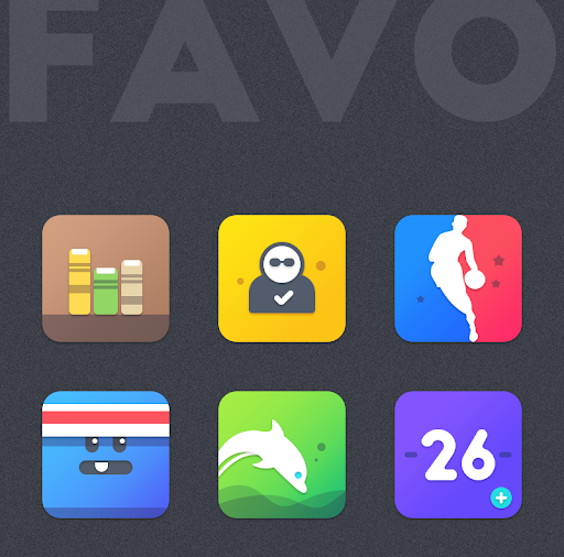 Android application Favo Icon Pack screenshort