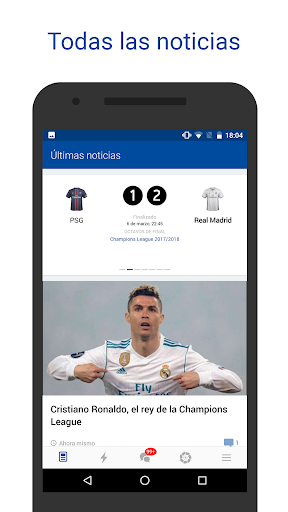 Vista previa de la aplicación