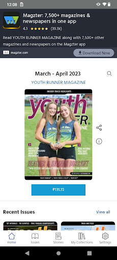 Android application YOUTH RUNNER MAGAZINE screenshort