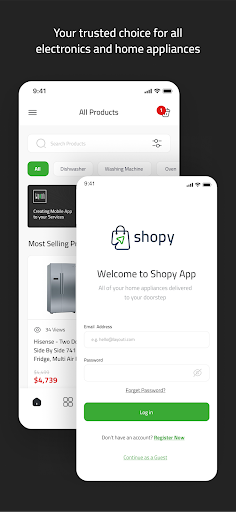 Android application Shopy App | Shopy with us screenshort