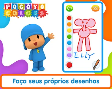 🌈👶Pocoyo para colorir, Pocoyo em Português, Pocoyo, Nina, Pocoyo  Coloring Page