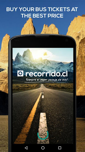 Android application recorrido.cl screenshort