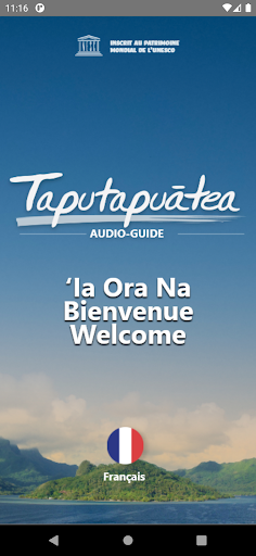 Android application Audio guide Taputapuātea screenshort