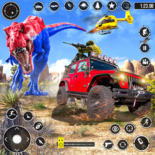 Real Dino Hunting 3D shooting logo