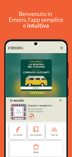 Android application Emons Audiolibri screenshort