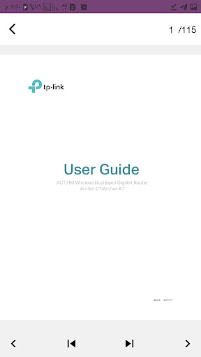 Android application Router Archer A7 guide screenshort