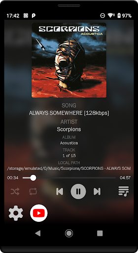 Android application Music Car Player screenshort