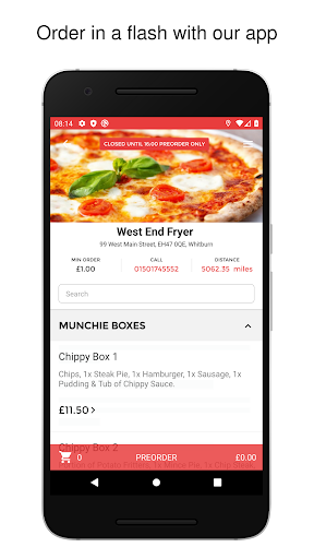 Android application West End Fryer screenshort