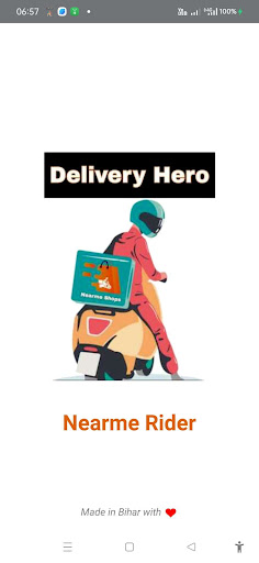 Android application Nearme Rider screenshort