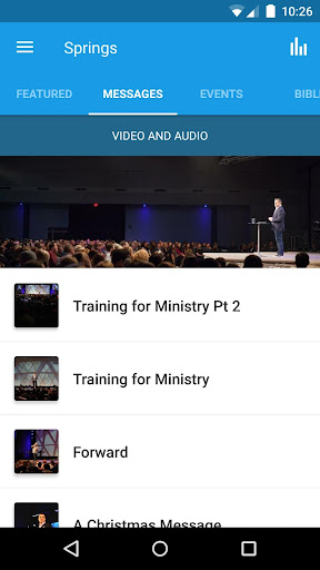 Springs App Screen 2