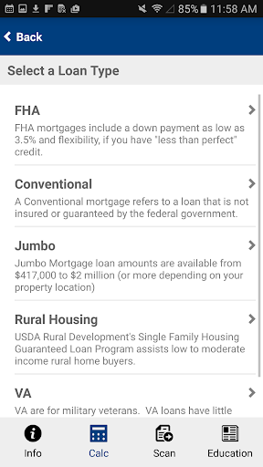 Screenshot of Sierra Mortgage