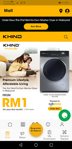 Android application KHIND Care screenshort
