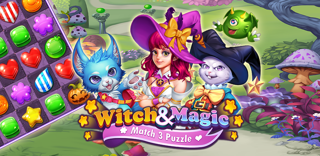Игра три в ряд волшебные драгоценности ведьмы. Magic Match VR. Witch & Cats - Match 3 Puzzle pivotcames, Inc. читы.