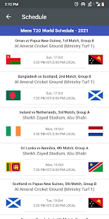 World T20 Live Score 2021 - Match Scorecard 2021 15.1 APK screenshots 6