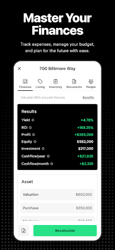 PropertyCard Finance Tracker Screen 2