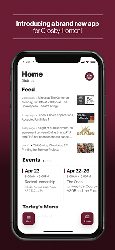 Android application Crosby-Ironton School District screenshort