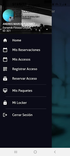 Android application ProGym Cloud screenshort