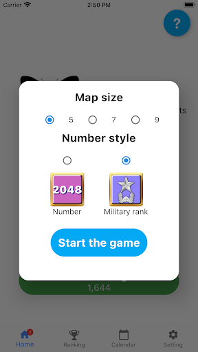 Aperçu de l'application