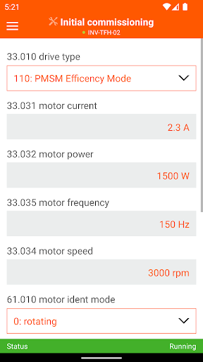 Busch Ecotorque App Screen 3