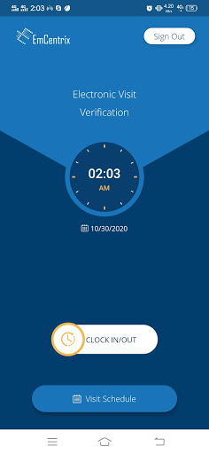Segnik EVV Screen 3