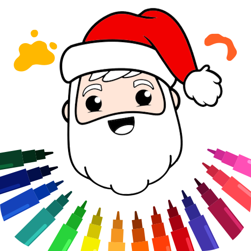 Christmas Coloring Book Games Logo