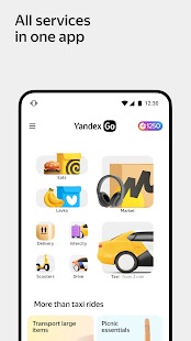 Yandex Go — taxi and delivery Tangkapan layar