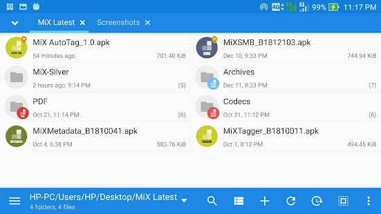 MiXplorer Silver File Manager Ekran görüntüsü