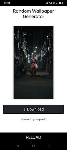 Android application Random Wallpaper Generator screenshort