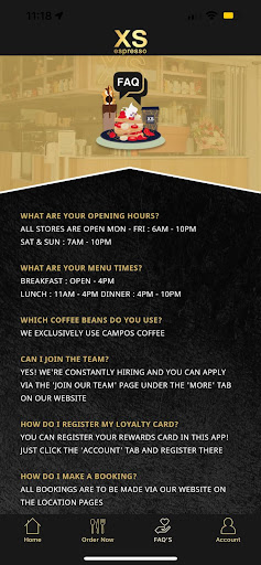 XS Espresso Screen 2