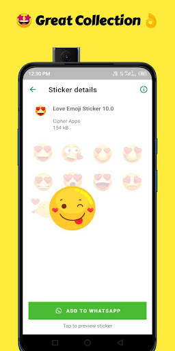 Love Emoji Sticker for WA Screen 3