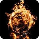 Fiery ball Live Wallpaper icon