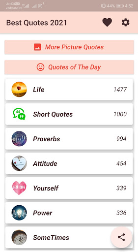 Life Changing Quotes Screen 3