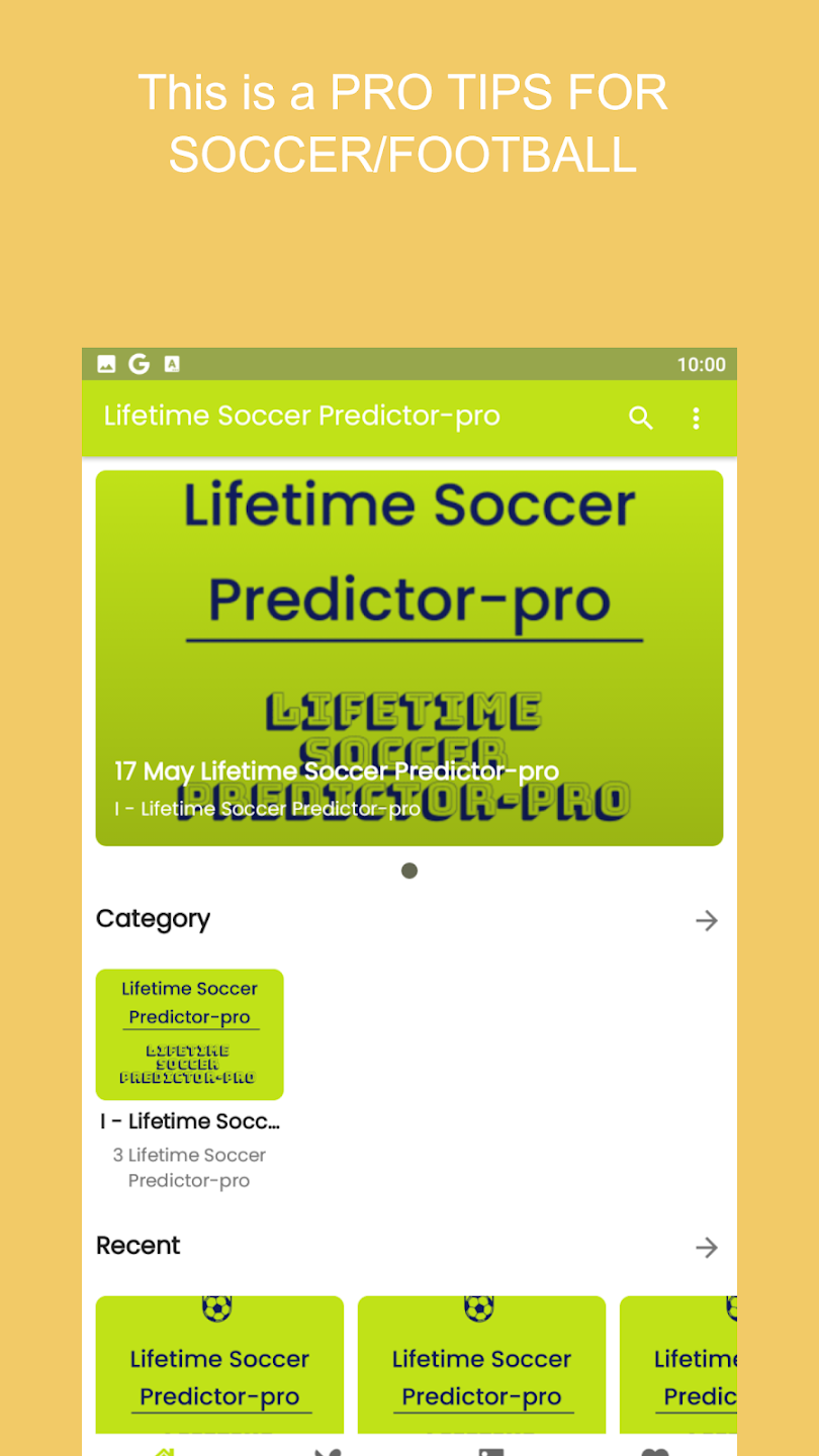 Lifetime Soccer Predictor-pro