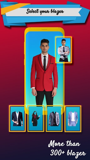 Android application Man Blazer Suit Photo Editor screenshort