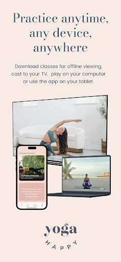 Screenshot of Yoga Happy with Hannah Barrett