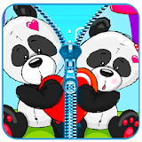 Panda Zipper Lock Screen Prank icon