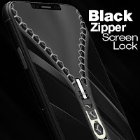 Black Zipper Screen Lock