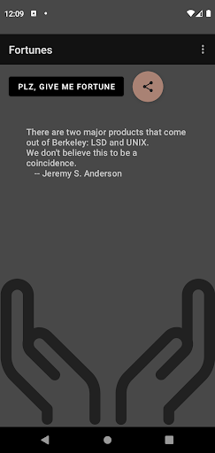 Fortunes Unix Cookie Screen 2