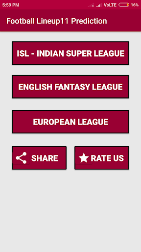 Football Lineup11 Prediction Screen 2