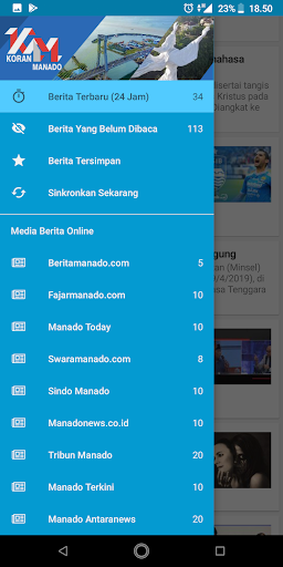 Android application Koran Manado ( Berita Manado S screenshort