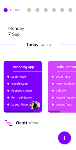 Zace : Project Management App Screen 2