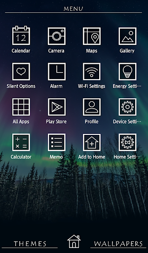 Beautiful Aurora Theme Screen 2