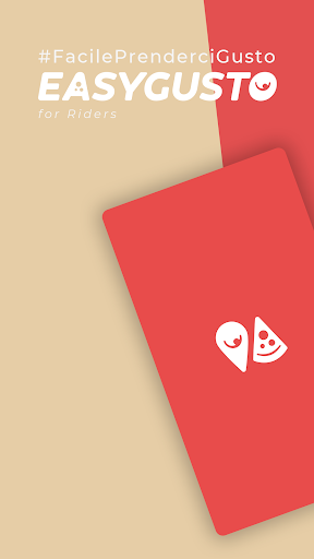Android application EasyGusto Rider screenshort