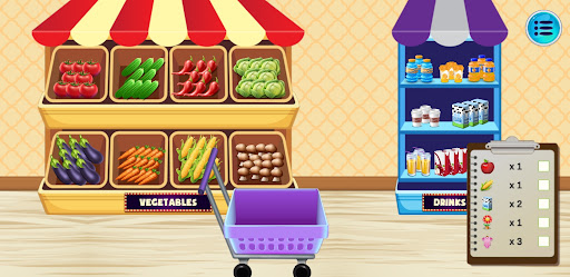 Supermarket Shopping Game Screen 2