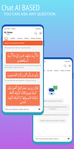 Android application Quran with AI Assistant screenshort