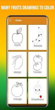 Fruits Coloring Book & Drawingのおすすめ画像1