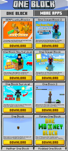 One Block Mod for Minecraft PE 1