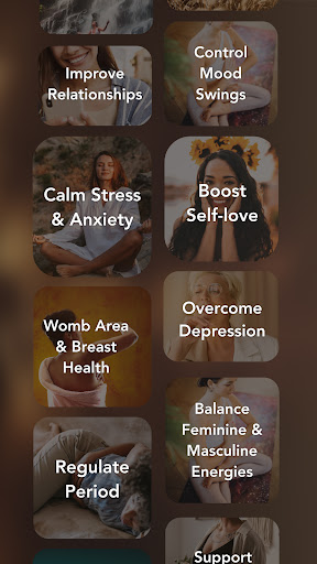 Screenshot of Goddess: Self Care, Wellbeing